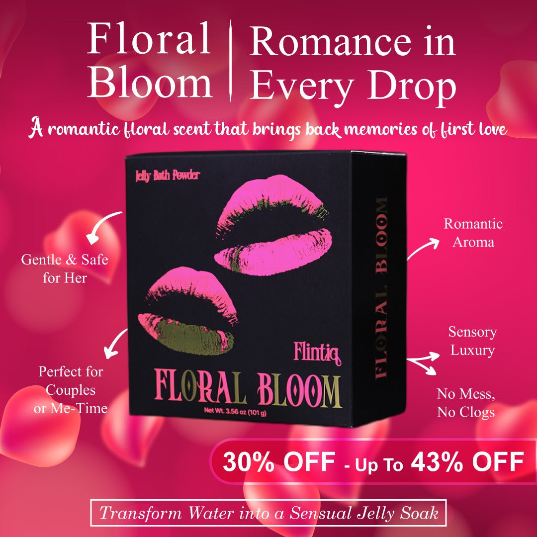 Floral Bloom – Save 35% A jelly bath bomb designed for couples 💖